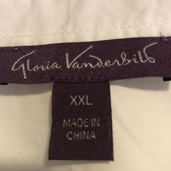 Gloria Vanderbilt 100% Cotton Heritage Button-Down – Classic Old Money Wardrobe - Picture 6 of 7